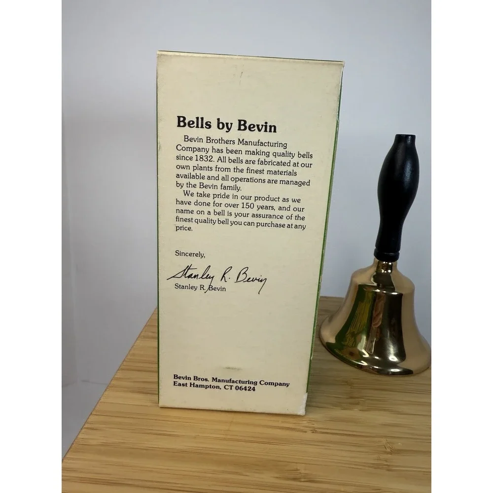 Vintage Americraft Solid Brass Bell Bevin 3 3/8